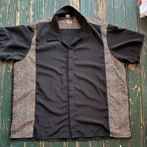 Leopard print button up shirt Size 5XL